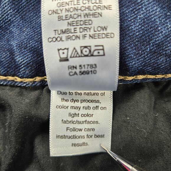 m jeans Maurices Women's Jeans Super Hi-Rise Wide Leg Button Fly size 2 Short - Picture 15 of 16